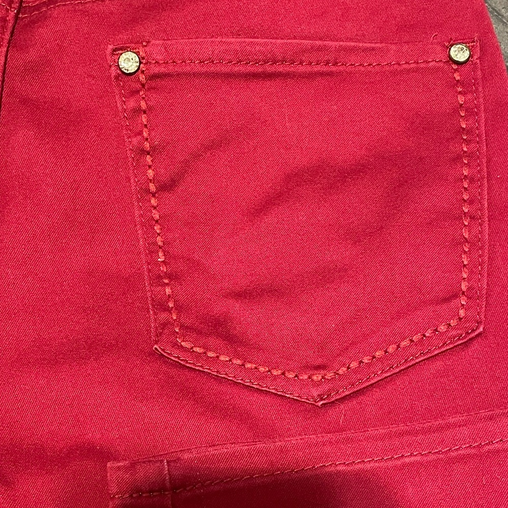 Blue Faith Red Skinny Stretch Jeans Size 10 - Picture 10 of 12
